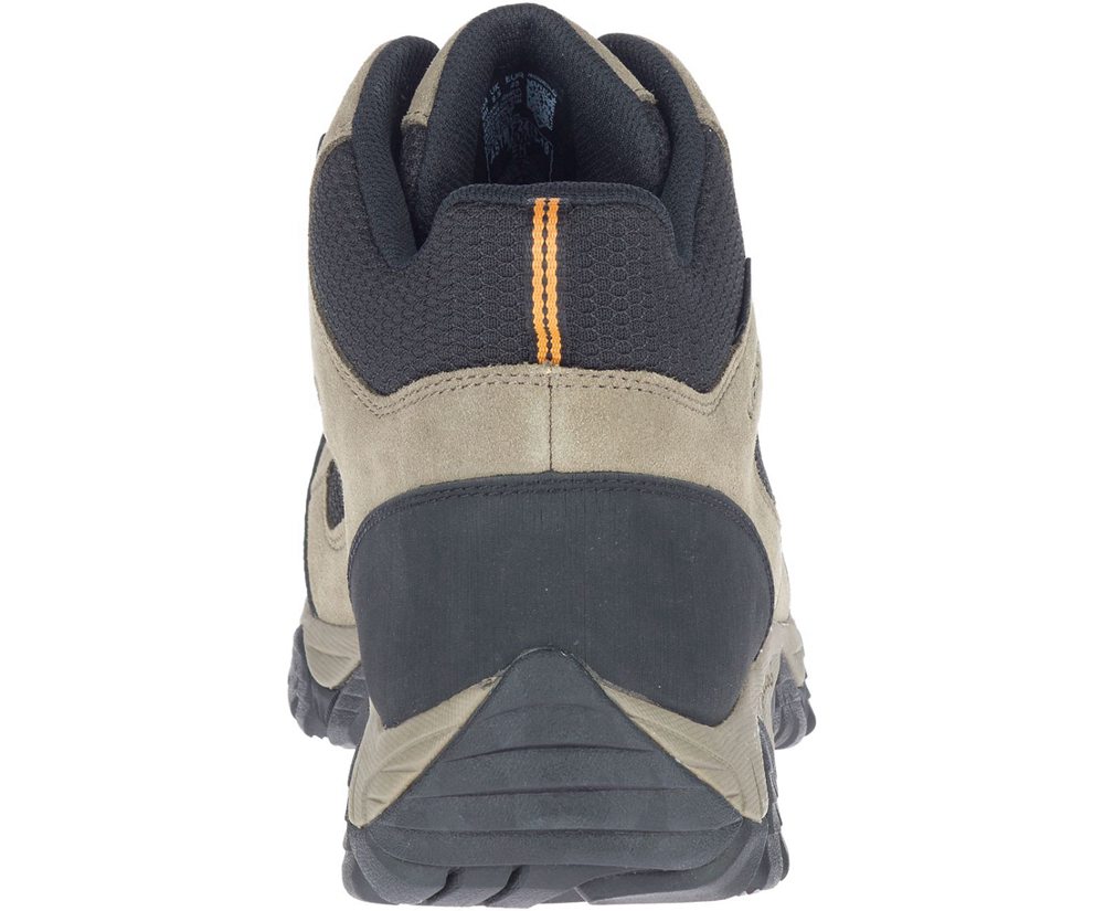 Merrell Work Boots Brown/Black - Moab Onset Mid Waterproof Comp Toe - Mens 89REZDGIP